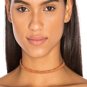 Braided Leather Choker by Frasier Sterling